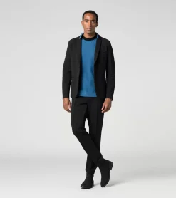 Striped Detailed Driving Knit Blazer